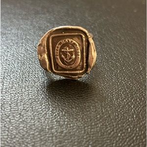 Pyrrha 925 sterling ‘Still Have Hope’ anchor talisman ring